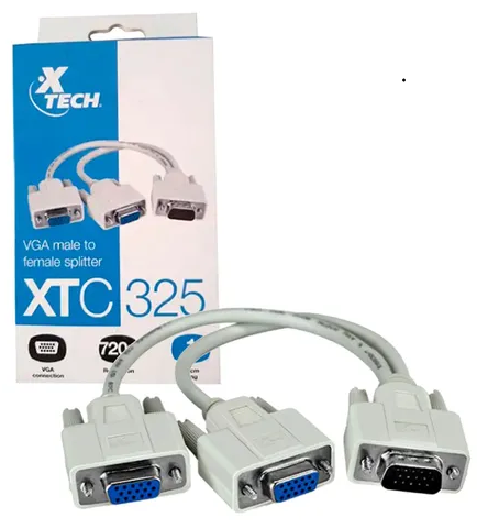 XTECH VGA MALE TO FEMALE SPLITER XTC325